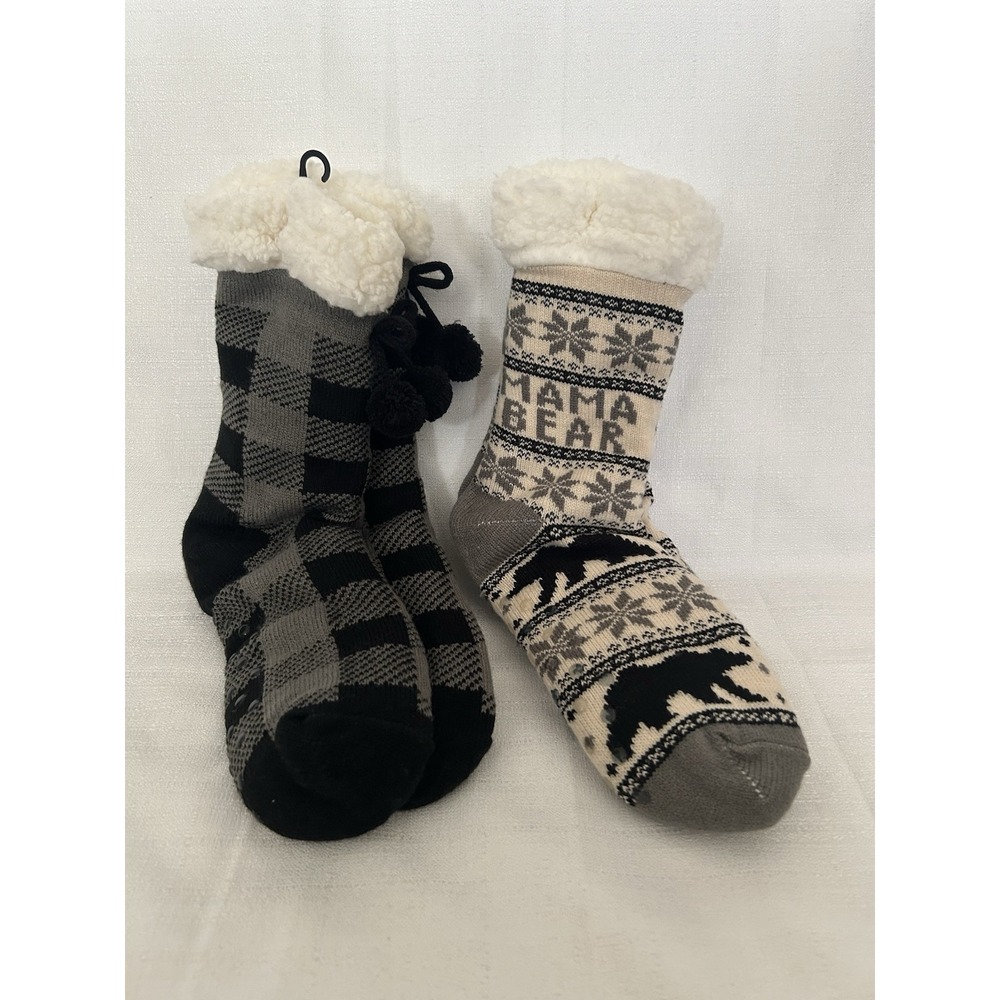 Lot of 2 BassPro Natural Relections Cozy‎ Socks NWOT